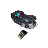 Motorcycle 1080P HD Camera Recorder Motorbike Helmet Headset+64GB Cardf1