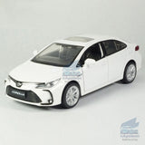 1:33 Toyota Corolla Hybrid Model Car Diecast Toy Vehicle Collection Gift White Battery