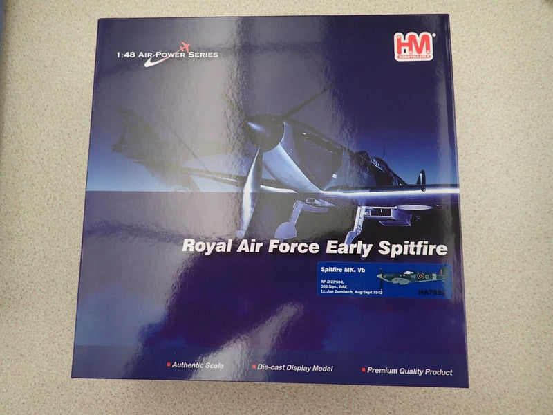 Hobbymaster HM 1:48 Royal Air Force early Spitfire model kit box (sealed)