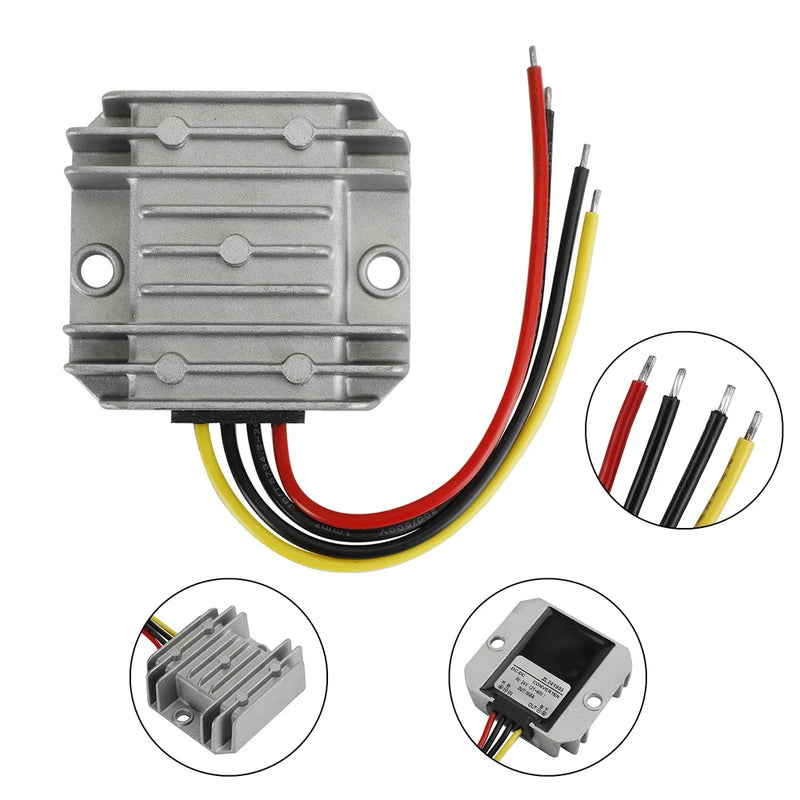 WaterProof 24V to 19V 5A 95W Step Down DC/DC Power Converter Regulator