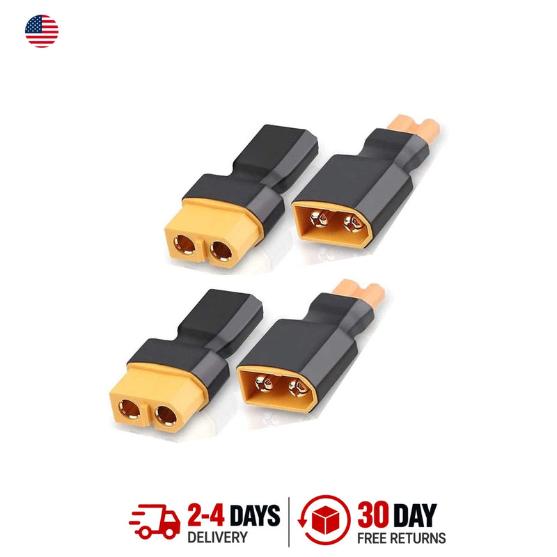 XT30 to XT60 Female Male Adapter Pair for RC Drone Car Lipo NiMH Battery Charger Battery