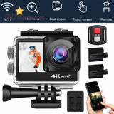 WIFI 4K Dual Screen 1080P Action Camera Camcorder Remote + Extra Battery A3GS