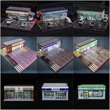 Diorama 1/64 Car Parking Lot LED Lighting City Store Garage Scene Display Model