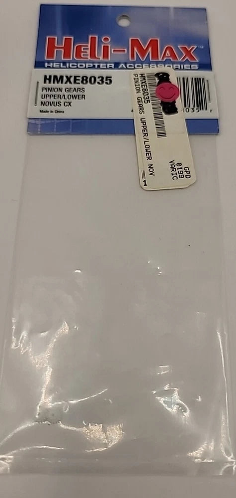 Heli Max Pinion Gears Upper and Lower Novus CX Rc Helicopter HMXE8035