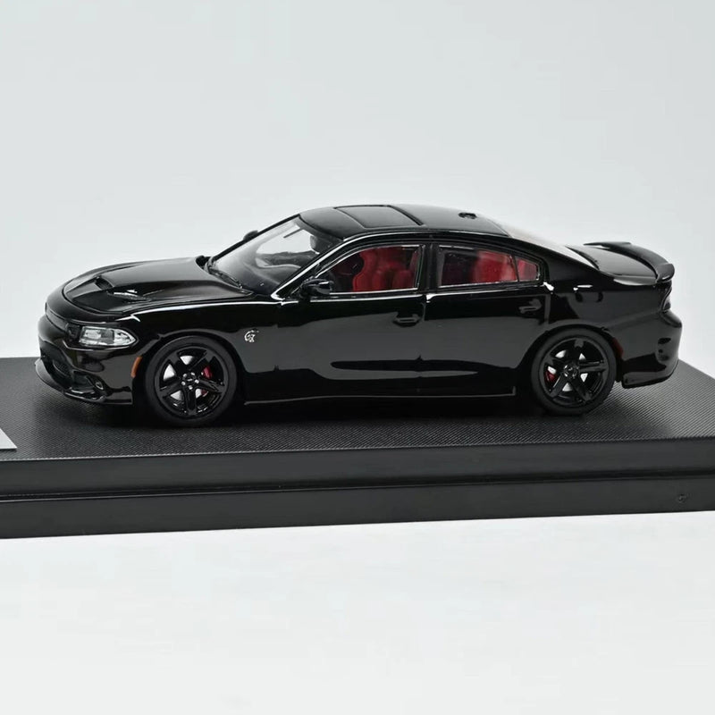 1:64 Black SRT Hellcat Diecast Model Car with Opening Hood