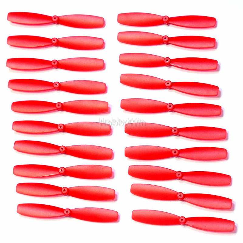 Red 55mm propellers set, 10 pairs with CW and CCW blades for mini RC drone