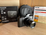 Panasonic Lumix DMC-ZS110 10x Leica Zoom Lens 4K Digital Camera + Bag + Memory!$