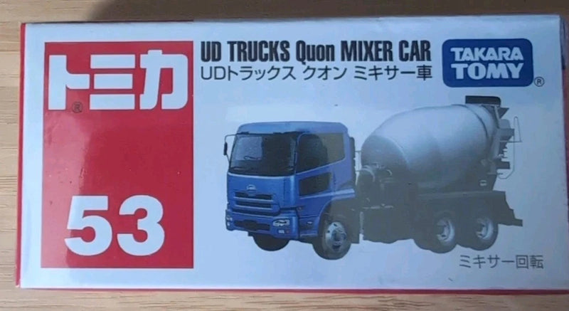 Takara Tomy Tomica No.53 UD TRUCKS QUON MIXER CAR Diecast Model Car New Sealed