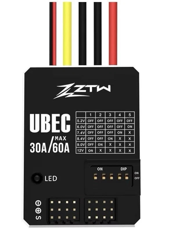 ZTW UBEC 30A HV Adjustable Output Voltage External BEC
