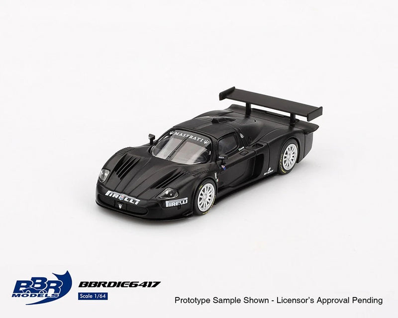 BBR Models Maserati MC12 Competizione Test Fiorano 2004 Matte Black 1/64