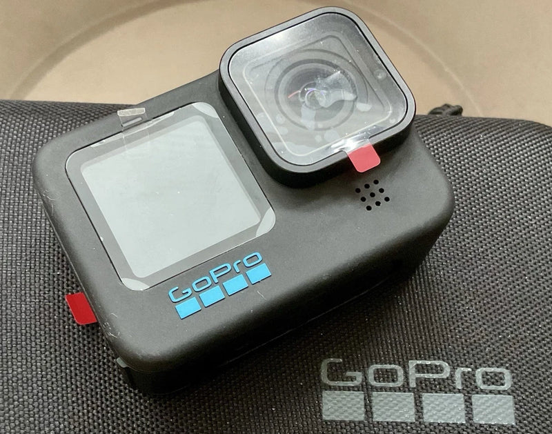 GoPro HERO10 black action camera with dual front displays and touchscreen