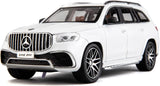 1/24 GLS63 AMG Model Car,Zinc Alloy Diecast Toy Car Pull Back with Light and Sou
