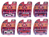 "FIRE & RESCUE" SERIES 5 SET OF 6 CARS 1/64 DIECAST MODEL BY GREENLIGHT 67070