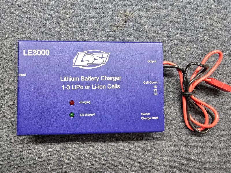 LOSI LOSB9603 Lithium Cell Charger (LE3000) for RC cars, trucks and airplanes Battery