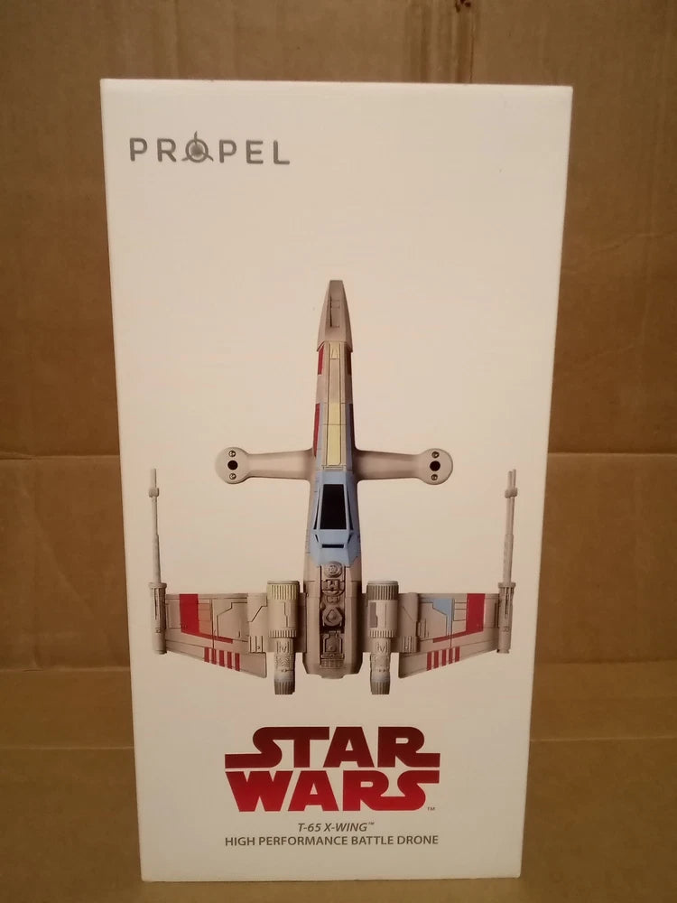 Star Wars T-65 X-Wing high performance battle drone box with front aircraft graphic