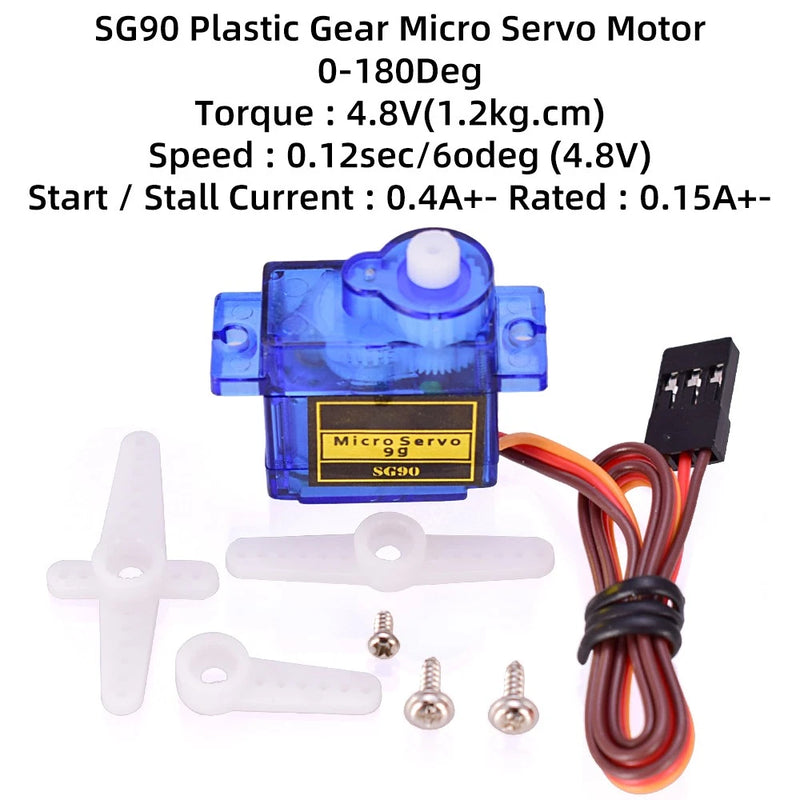 SG90 9g 180? Micro Servo Motor Plastic Metal Gear for RC Car Fixed wing Aircraft