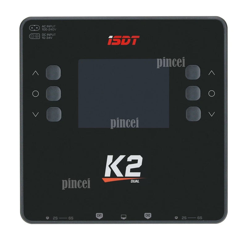 ISDT K2 AC 200W DC 500W x2 Dual Channel Smart Battery Balance Charger For Lilon Battery