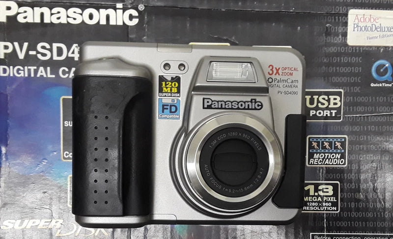 Panasonic PalmCam PV-SD4090 1.3MP Digital Camera - Black Silver