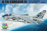 1:48 scale A-7A Corsair II military aircraft model kit with plane box art
