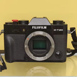 Fujifilm X-T20 mirrorless camera body with lens mount and top controls, black