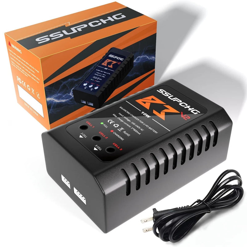 LiPo Battery Balance Charger for 2S 3S XHR Plug - Fast Charging, Safe & Reliable Battery