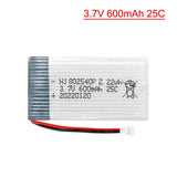 1Pack 3.7V 600mAh 25C 802540 Lipo Battery For Syma X5c X5c-1 X5 RC Quadcopter Battery