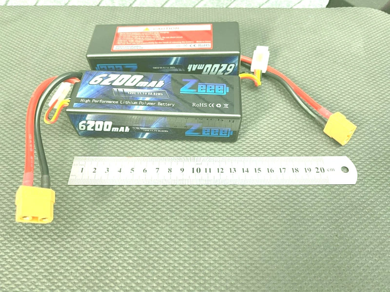 Zeee 3S Lipo Battery 6200mAh 11.1V 120C Hard Case RC Battery with XT90 Connector