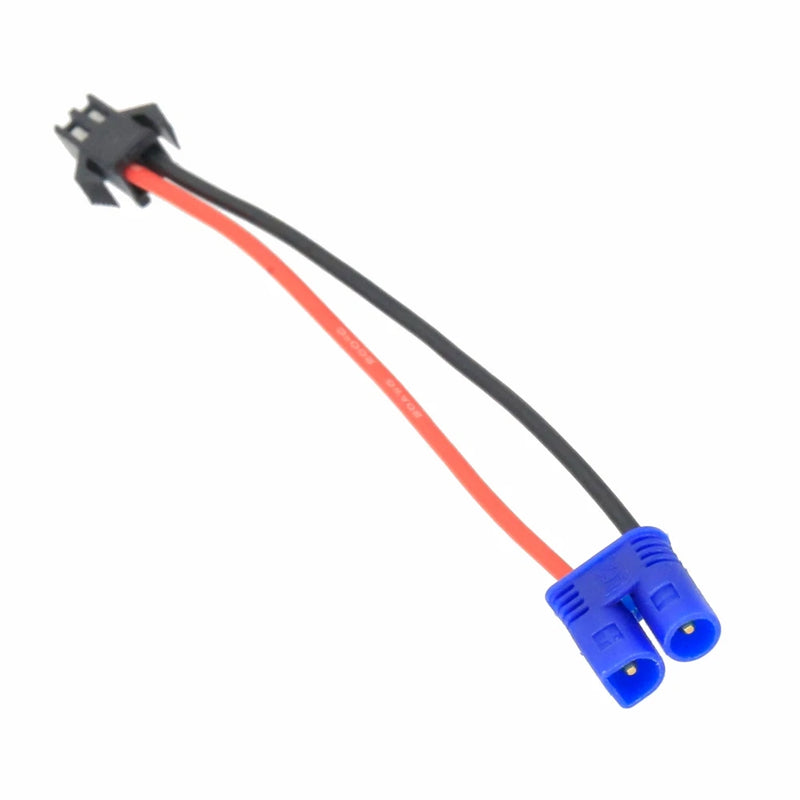 EC2 Male to SM 2P Female Adapter 20AWG 10CM cable For RC Battery Hobby Toy FPV