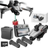 Camera Drone for Adults with 8K Photo & 4K UHD Video with 3-Axis Gimbal, 360?? Ob