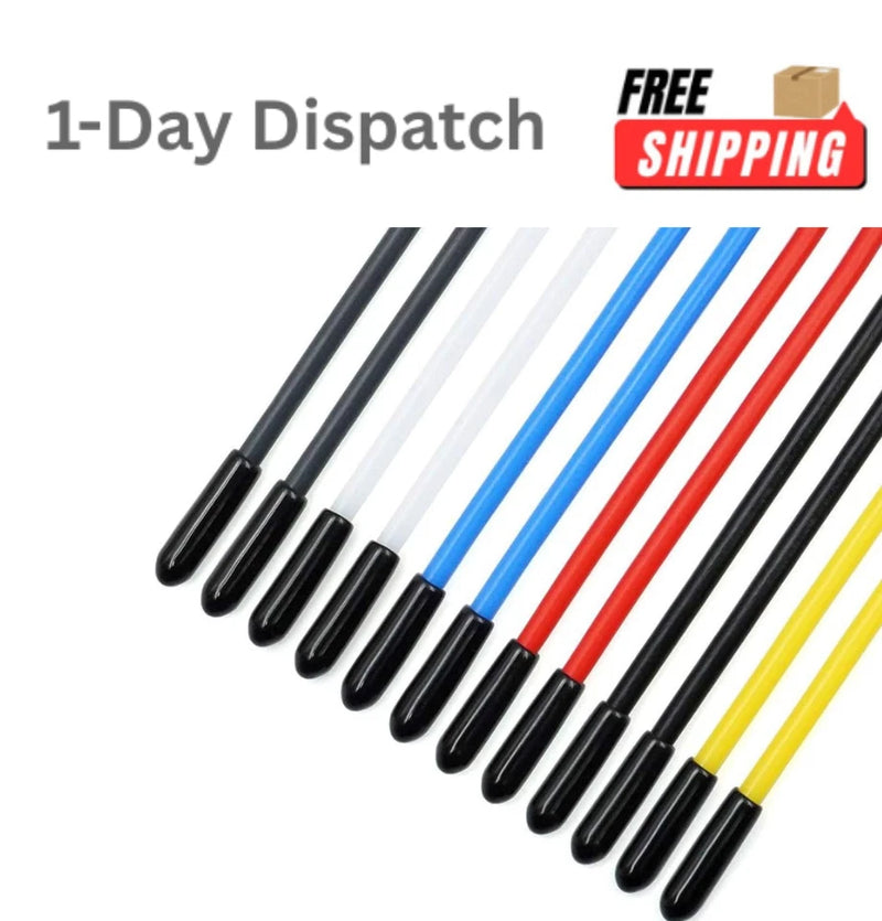 elechawk 12pcs Plastic Protection Antenna Tube with Caps for RC Drone