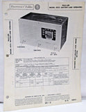 Vintage Photofact Folder Trav-Ler Model 5022 Battery Line Op Radio Parts Manual Battery