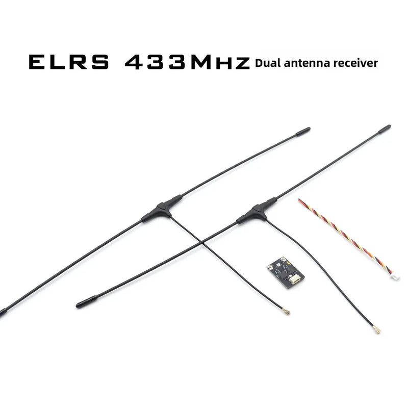 ELRS 433MHz Diversity Dual Antenna Long Range Receiver for FPV Drone Fixed Wing