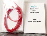 6 Feet Red Spark Plug Wire 1/24 1/25 Scale Models With Red Boot Material