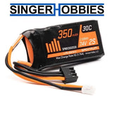Spektrum SPMX3502S30 7.4V 350mAh 2S LiPo Battery: SCX24 PH 2.0 HH Battery