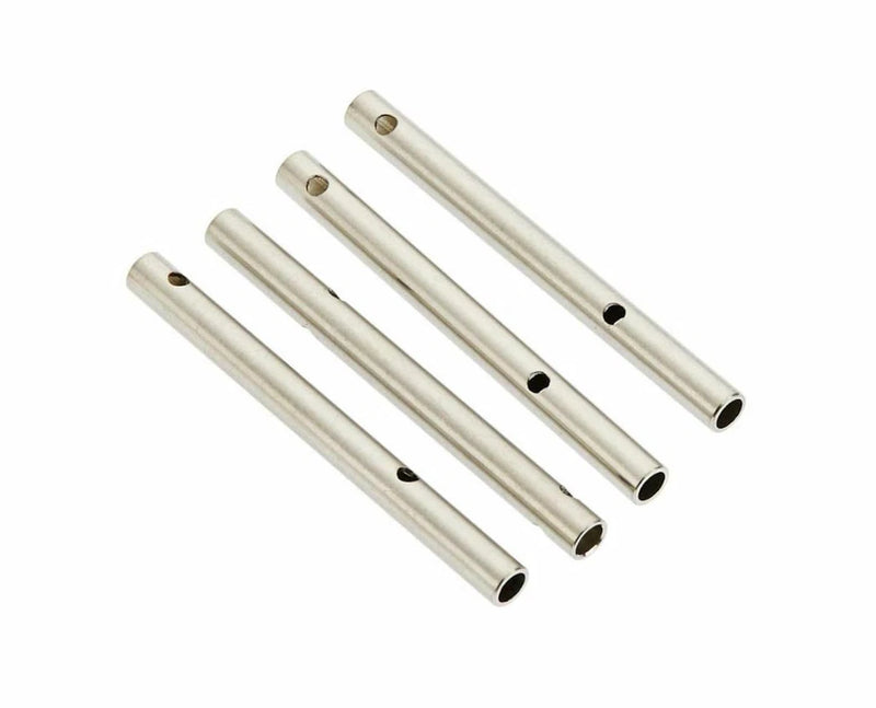 Metal prop shaft set with four cylindrical shafts and side holes