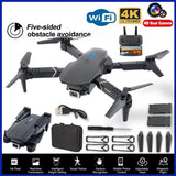 2023 New RC Drone With 4K HD Dual Camera WiFi FPV Foldable Quadcopter +3 Battery