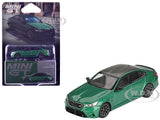 BMW M5 ISLE OF MAN GREEN 1/64 DIECAST MODEL CAR BY MINI GT MGT01086