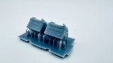 Die Hard battery set of 2 model cars, two blue battery packs with terminals
