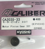 KYOSHO R/C HELICOPTER  - EP 400 CALIBER - MOTOR PINION GEAR 33T  CA2035-33