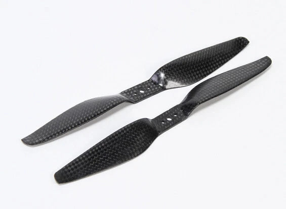 MULTIROTOR CARBON FIBER T STYLE 8X5.5 PROPELLER 8055 BLACK CW/CCW RC QUADCOPTER