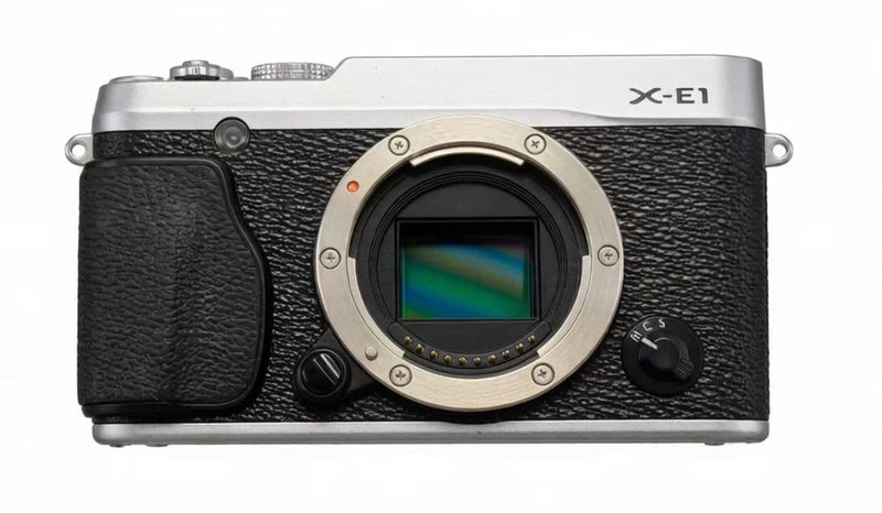Silver 90% NEW Fujifilm X-E1 16.3MP Mirrorless Digital Camera Body Only