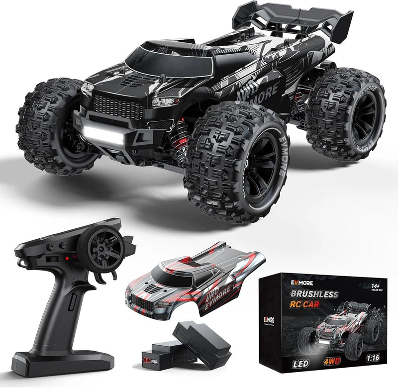 1/16 Brushless RC Cars for Adults & Boys, Fast 43 Mph, Electric 4WD High...