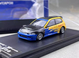 ED SW 1:64 JDM Carbon Civic EG6  Racing Sports Model Diecast Collect Car