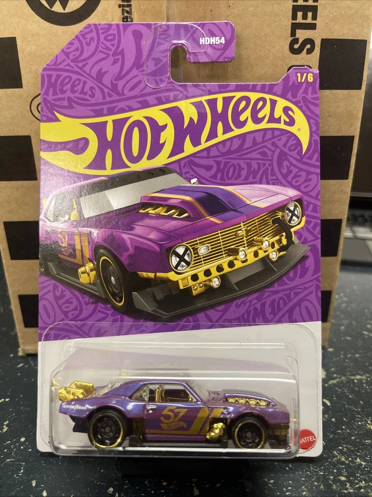 Custom '68 Camaro #1 * 2025 Hot Wheels Pearl & Chrome 57th Anniversary Mix 2 S49
