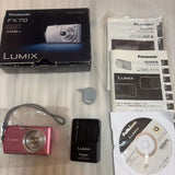 Panasonic Lumix DMC-FX70 Pink Compact Digital Camera with Battery & Charger From