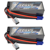 NHX RC 4S 15.2V 6000mAh 150C + Graphene LiPo-HV Battery (2) w/ EC5 Hardcase Battery