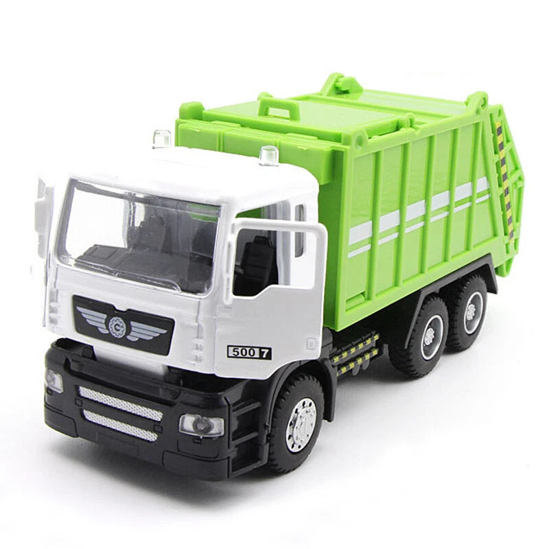 Garbage Truck Toy Model Rubbish Truck Diecast Toy Car Boys Toys for Kids Gifts