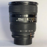 Nikon AF NIKKOR 20-35mm f/2.8D camera lens with zoom and focus rings