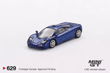 Mini GT 1:64 McLaren F1 Cobalt Blue Diecast Model Car MGT00629