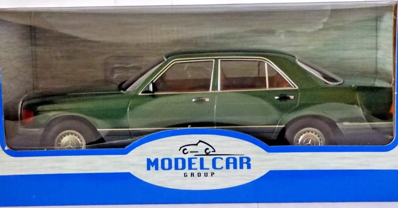 Model Car Group MCG 1:18th scale Mercedes Benz W126 saloon metallic green